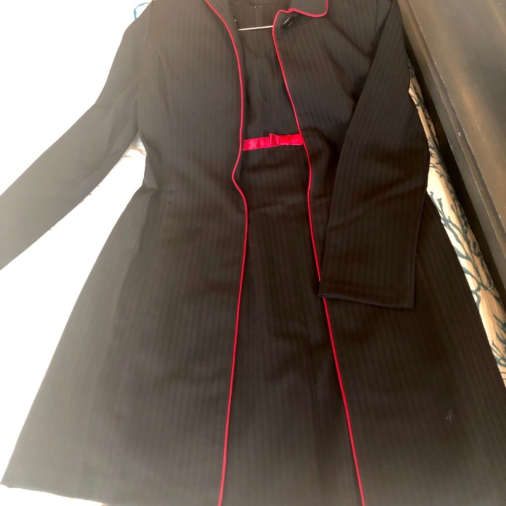 Striped Dress and long jacket